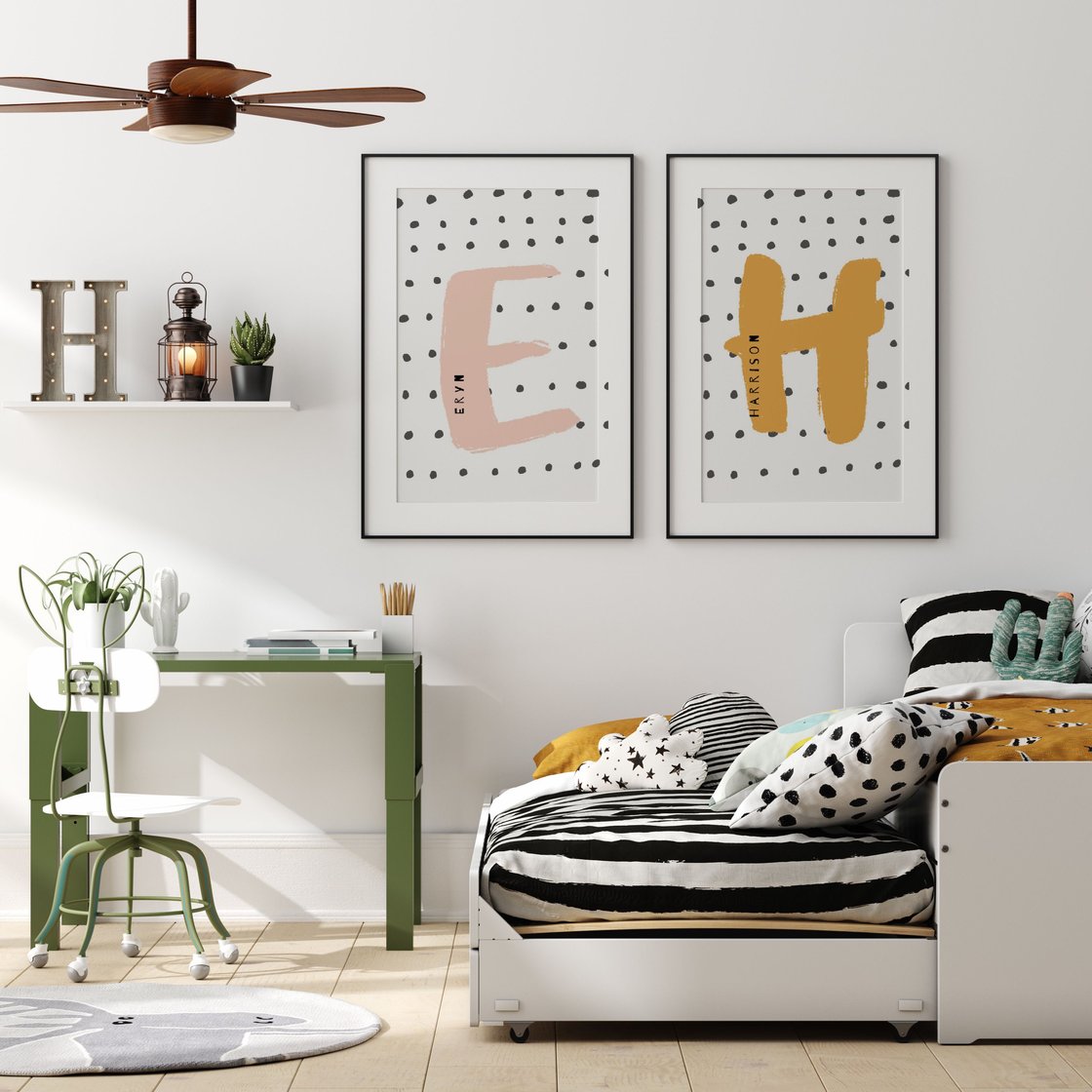 Image of Dotty Initial Print