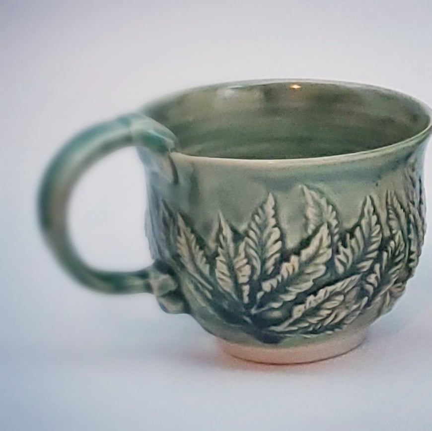 Leaf Pottery Mug