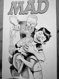 Rick Grimes and Alfred E Neuman Zombie commission