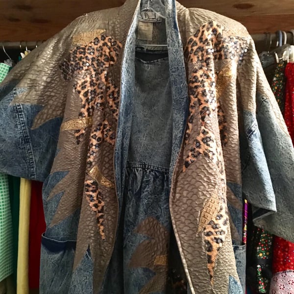 Image of 80s Coat/Minidress Duo