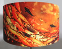 Sunlit Koi Drum Lampshade by Lily Greenwood