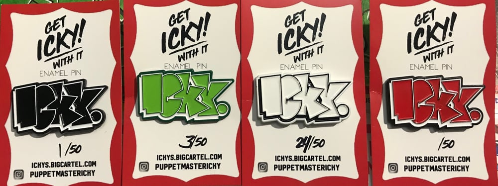 Image of iCKY PIN 4 PACK SET