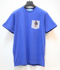 Image 2 of Royal Blue Teddy Bear Pocket Tee Shirt