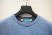 Image 4 of Tri-blend Light Blue Teddy Bear Pocket Tee Shirt