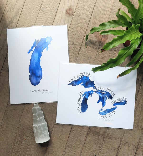 Image of Great Lakes Art Prints + Card