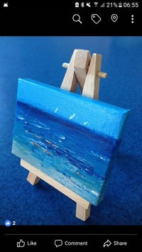 Image 4 of Miniatures Beach Scenes with mini easels 'Sunday Sails'