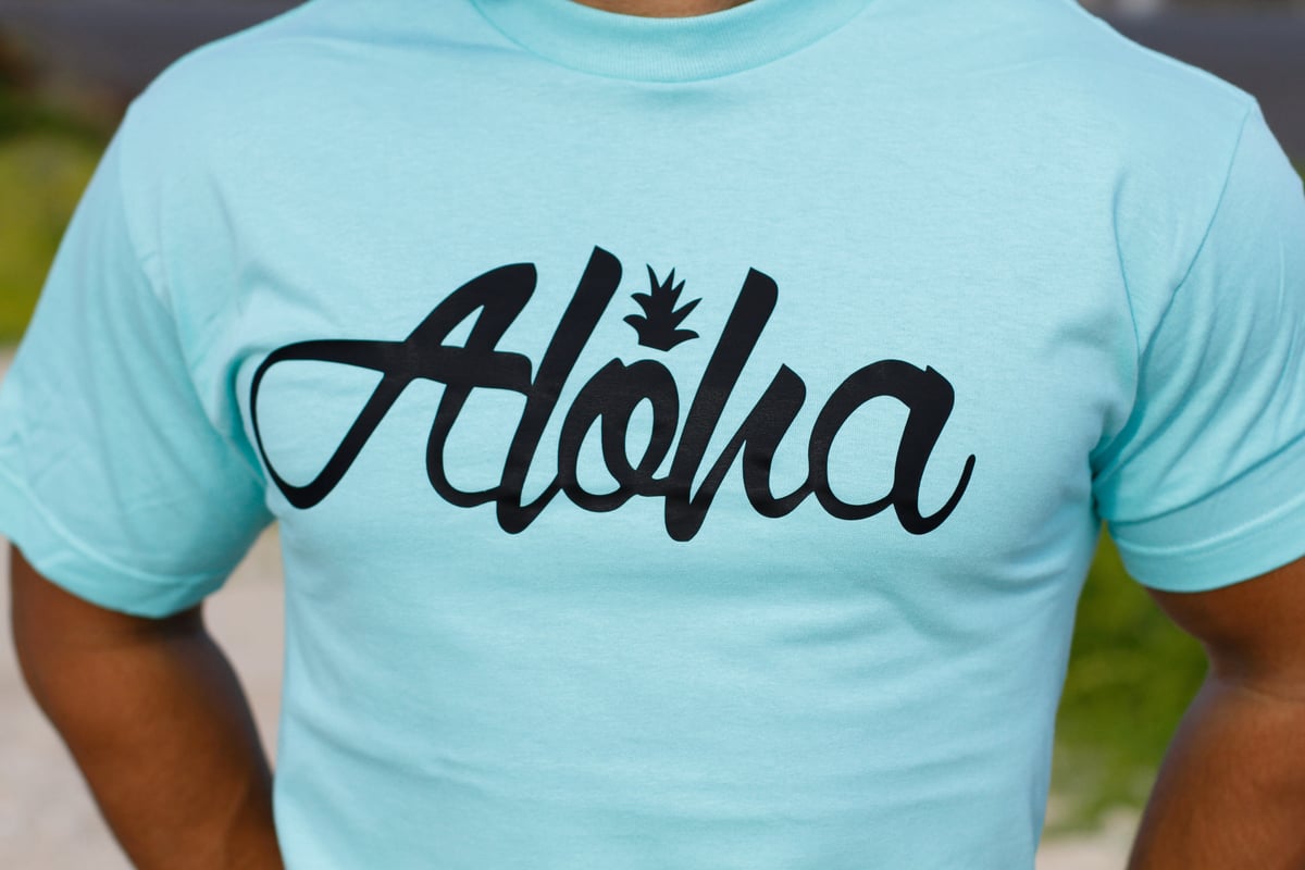 Aloha Pine Tee (Mint/Black)