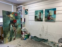 Image 5 of Painting / maleri / "The celebration – Lost in celebration 2" / 60x70 cm