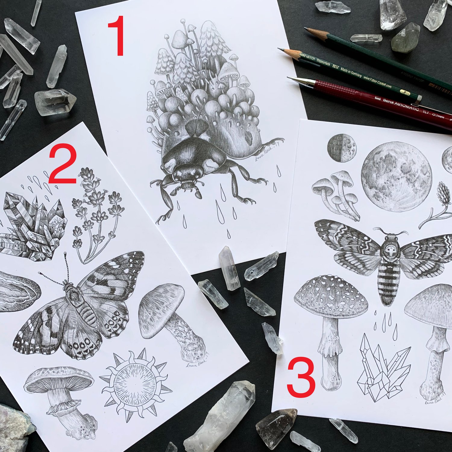 Image of 'Faith & Demise' Original Graphite Drawing