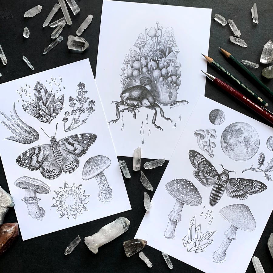 Image of 'Faith & Demise' Original Graphite Drawing