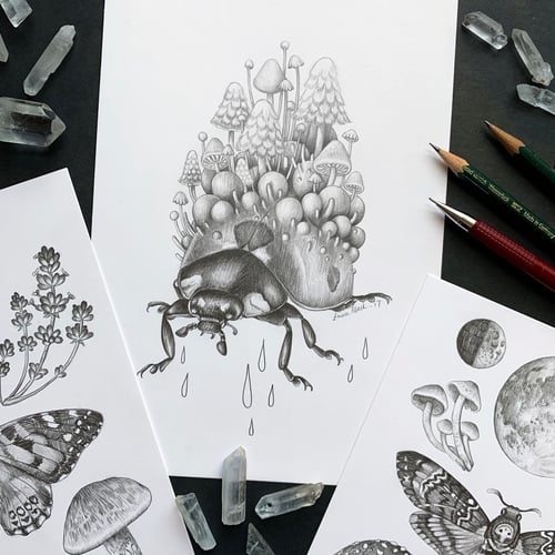 Image of 'Faith & Demise' Original Graphite Drawing