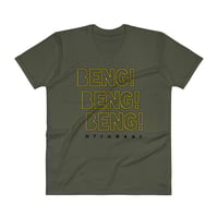 Image 3 of Men's BengX3  Vneck Tee - available in black, green, & white