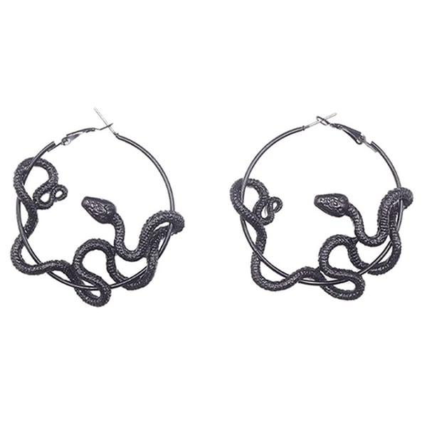 Image of Slither statement hoop earrings