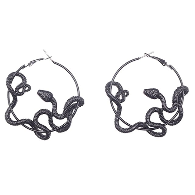 Slither statement hoop earrings | ☽ ShopMoonChild