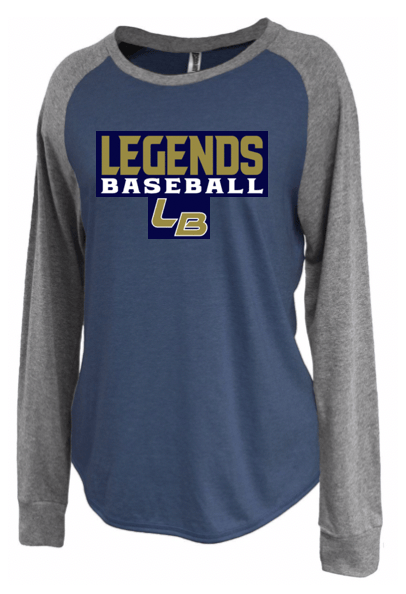 Image of LADIES Legends Baseball Raglan Crew