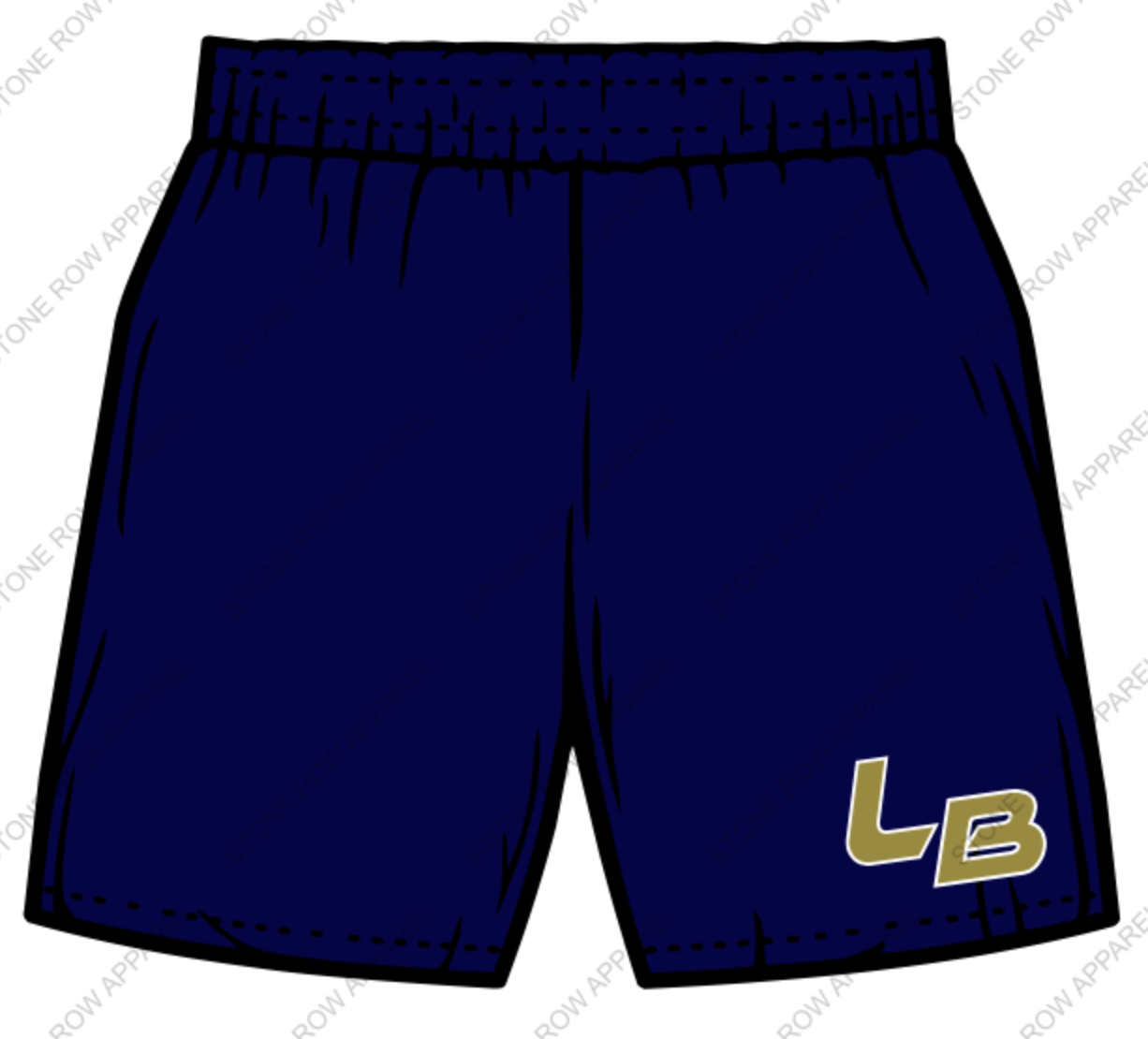 LEGENDS LB BADGER MESH SHORTS (WITH POCKETS) | Stone Row Apparel