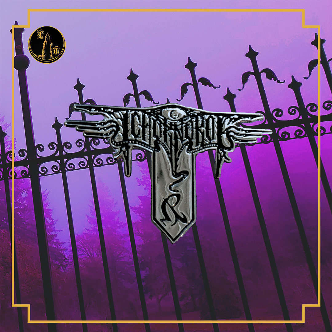 Image of Tchornobog die cast logo pin