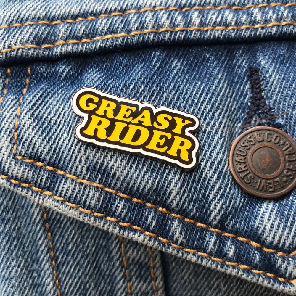 Greasy Rider Enamel Pin