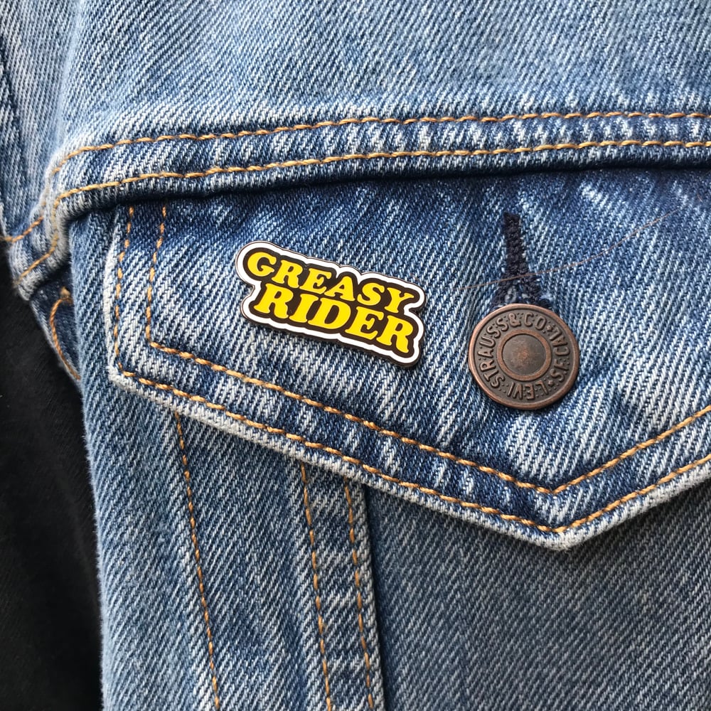 Greasy Rider Enamel Pin