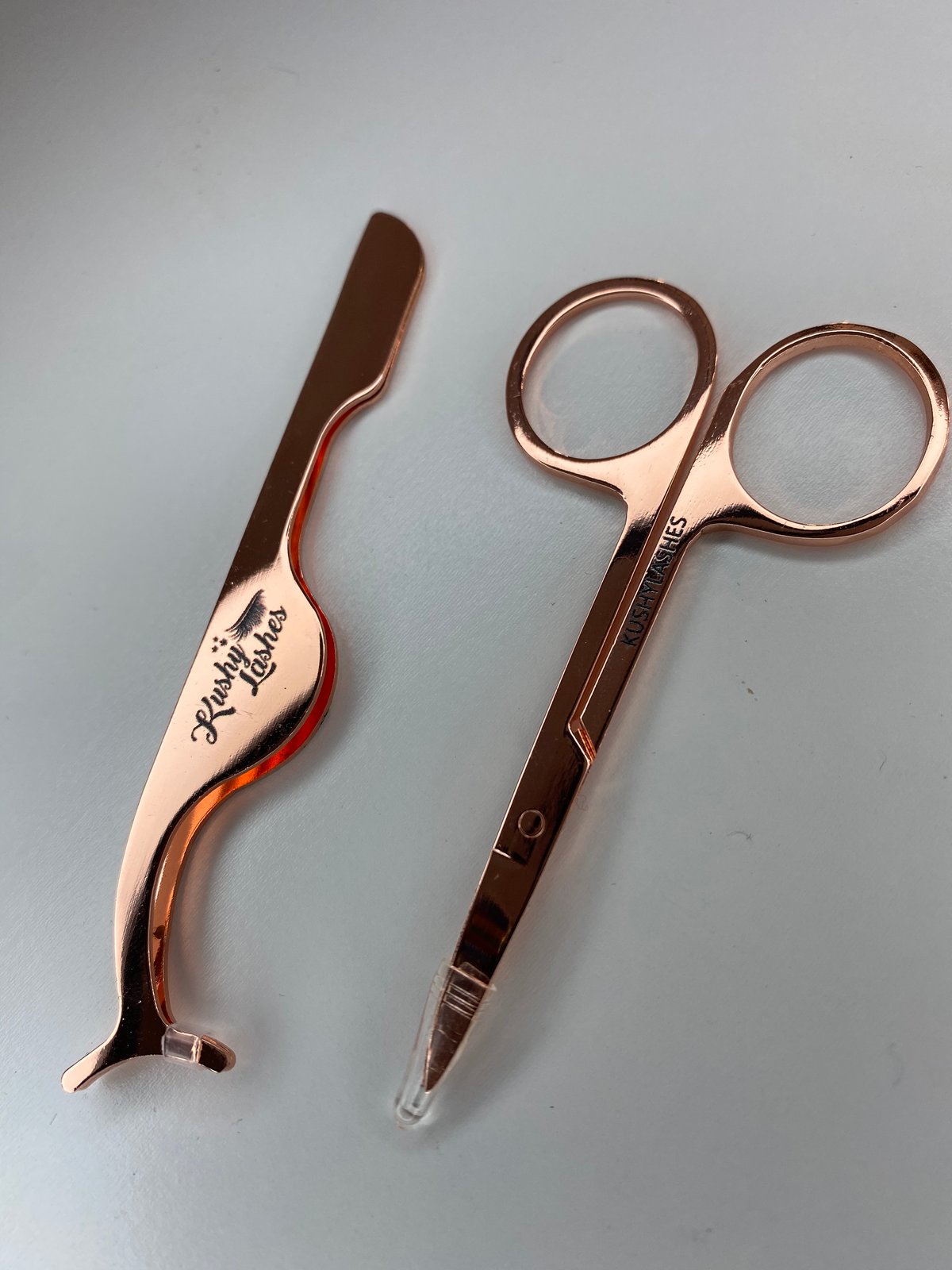Image of Rose Gold Tweezer & Scissor Set 