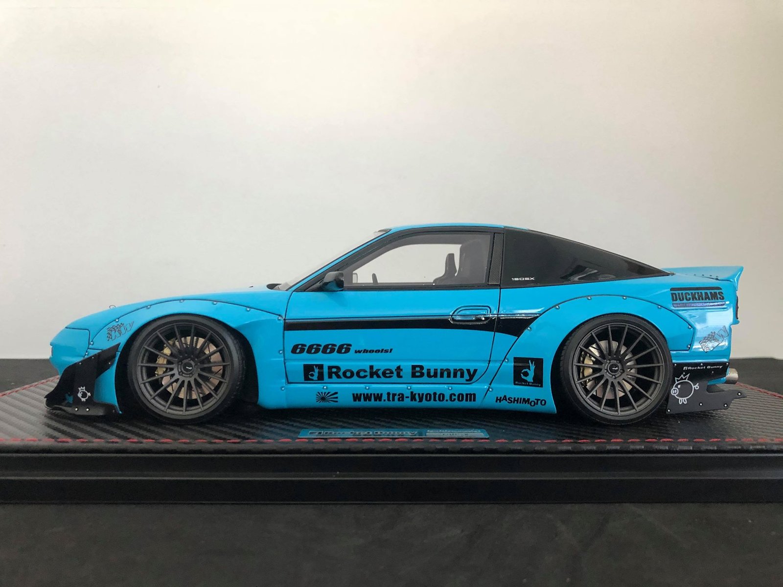 1/18 Ignition Model Rocket Bunny 180SX Light Blue