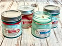 8oz Mason Jar Wooden Wick Soy Candles