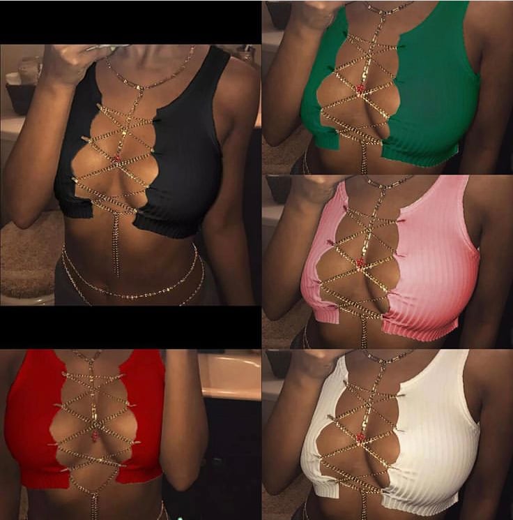 Image of Linked up crop top