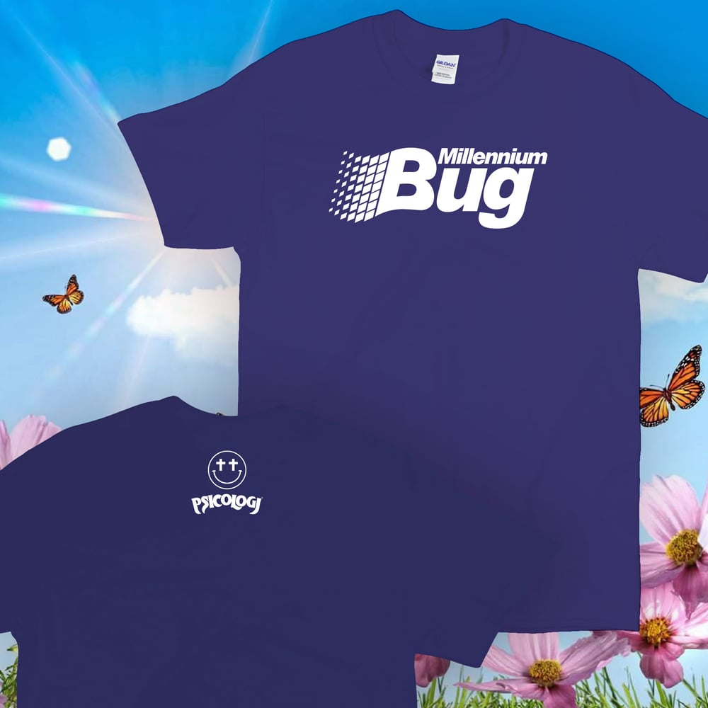 Image of Psicologi: T-Shirt Millennium Bug Logo (metro blue)