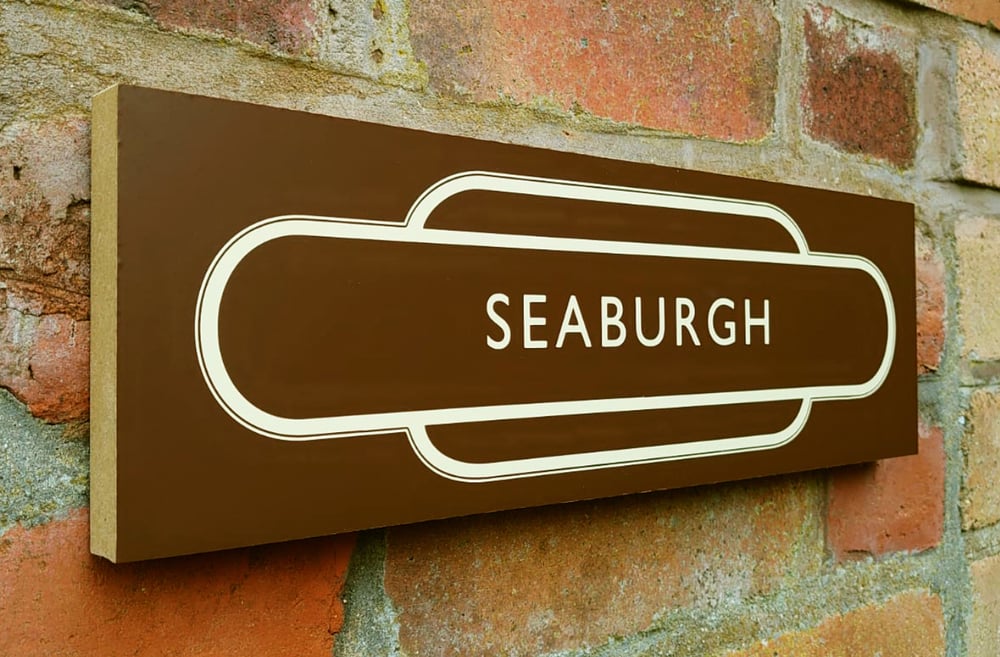 'Seaburgh' Railway Sign