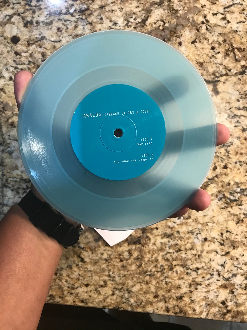 Analog (Preach Jacobs & Dose) - Baptized/She Know the Words T (7" - Exclusive Blue Vinyl)