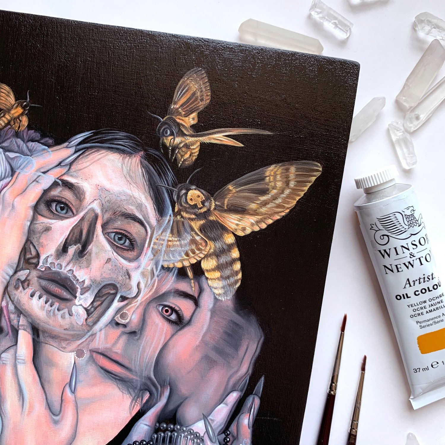 Image of 'Dark Is Turning Blue' Original Oil Painting