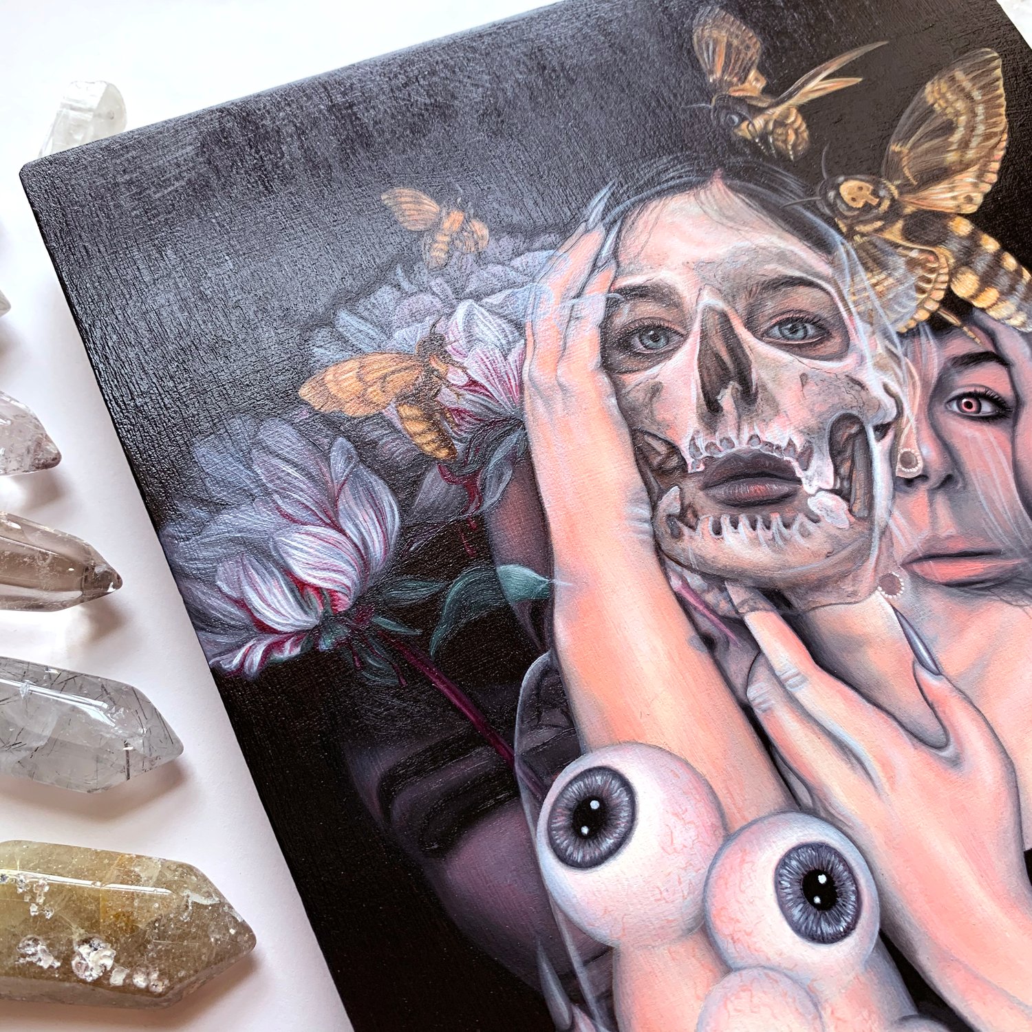 Image of 'Dark Is Turning Blue' Original Oil Painting