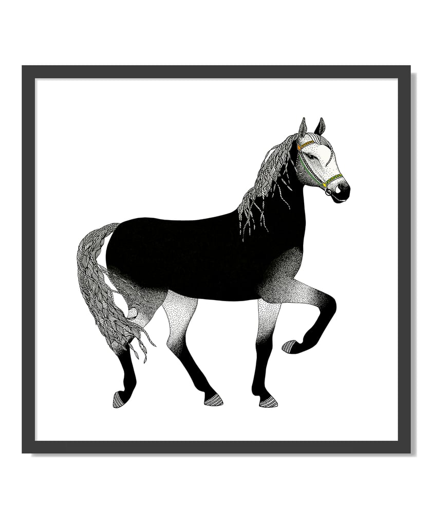 Image of Print: Black Horse