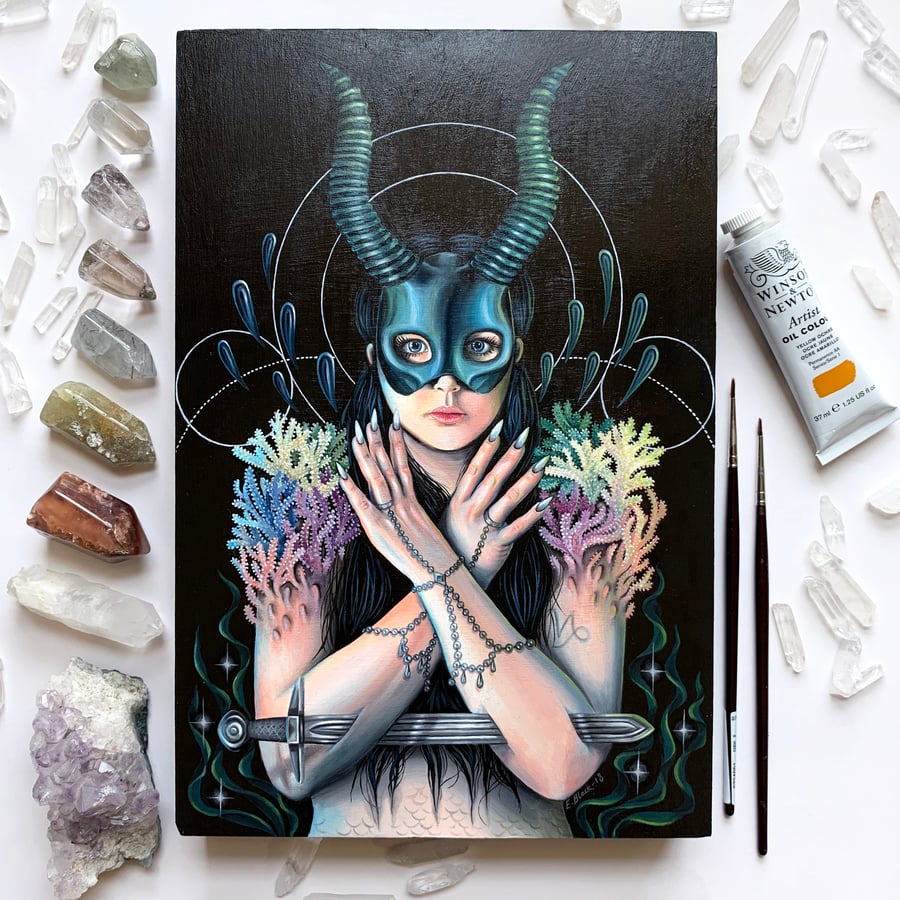 Image of 'Capricorn' Original Oil Painting