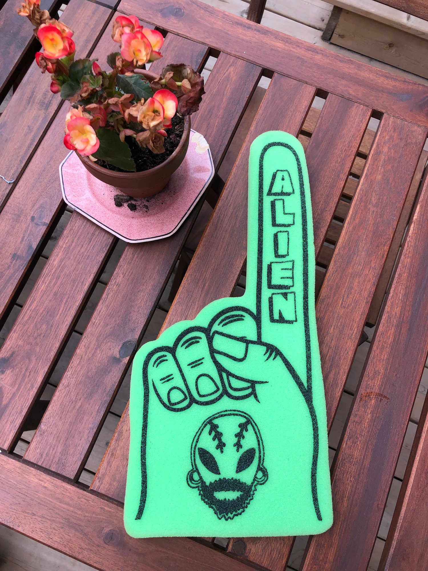 Image of Main de mousse Alien.