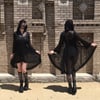 Glitter Mesh Hooded Robe 