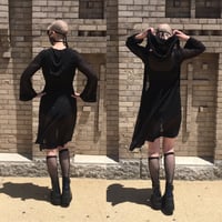 Image 3 of Glitter Mesh Hooded Robe