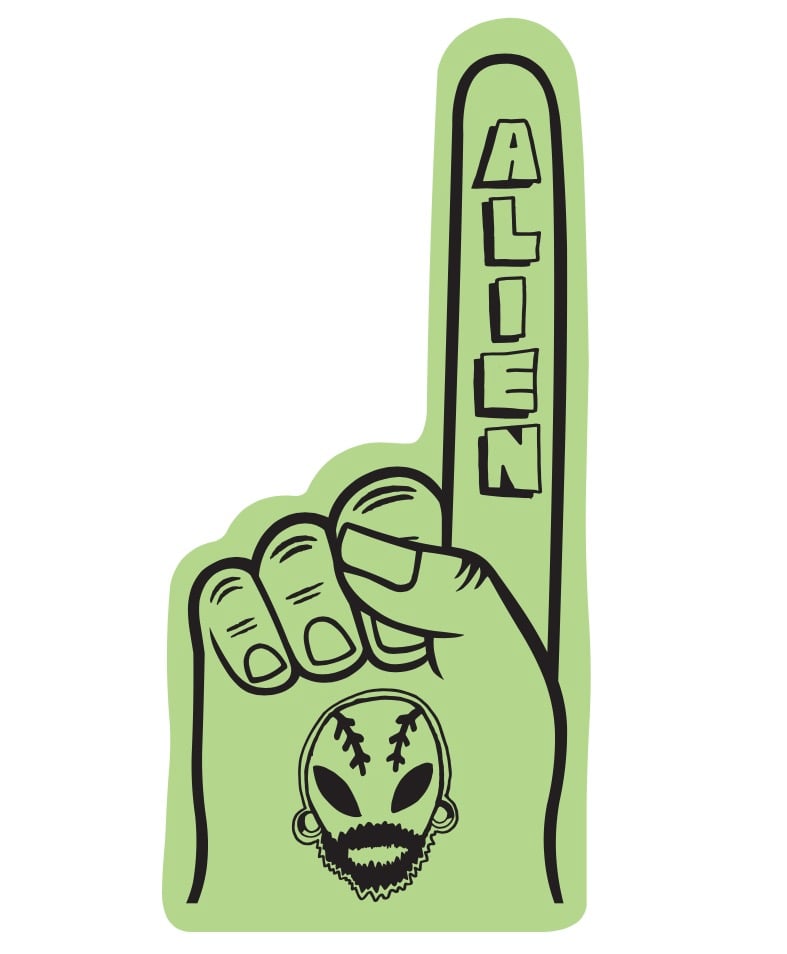 Image de Main de mousse Alien.