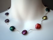 Image of Coin Pearl and Sterling Silver Necklace