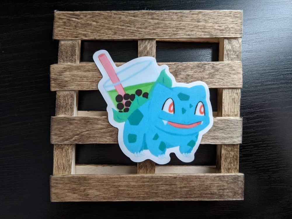 Image of Bobasaur - Clear Edge Vinyl Sticker