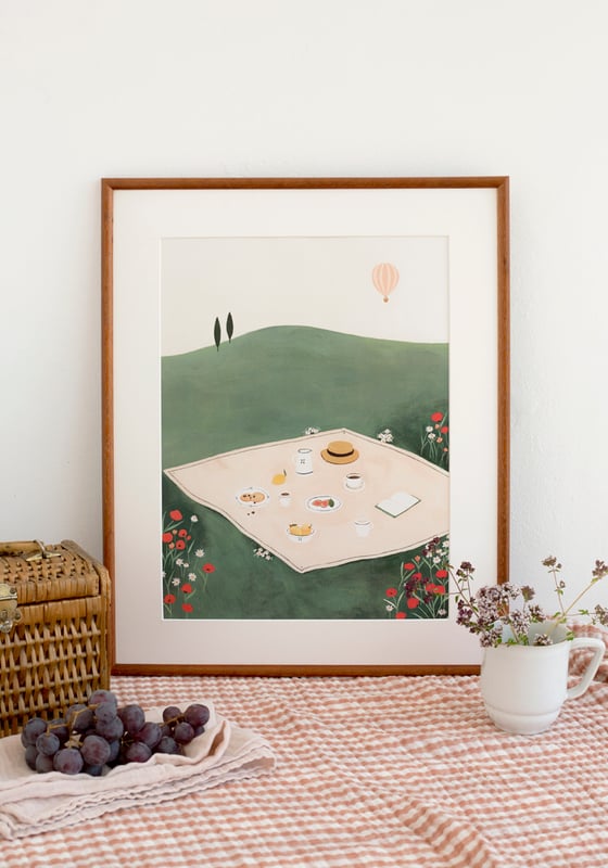 Image of Desayuno en la hierba - 21x30 / 30x40 cm
