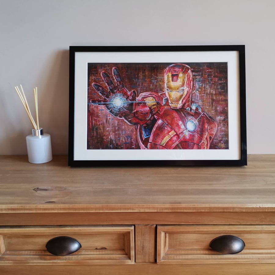 Image of Iron Man (Framed Original)