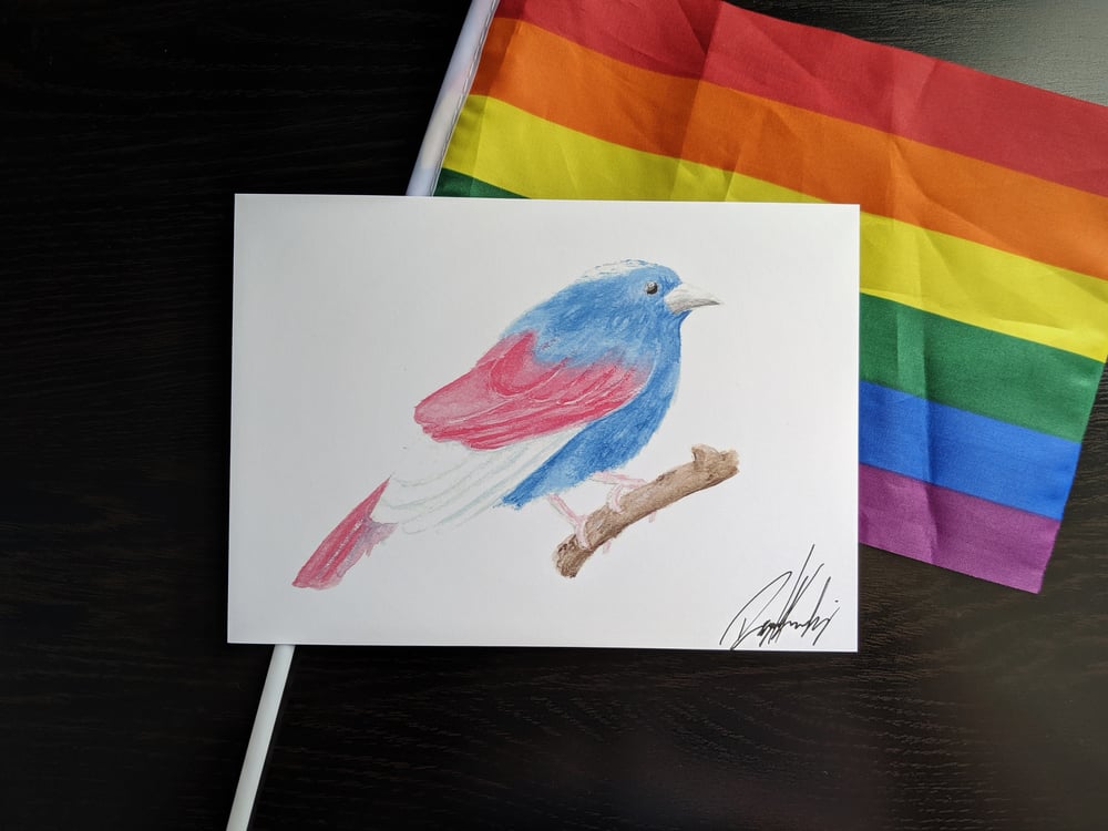 Image of Transgender Cowbird 5x7 Art Print