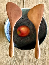 Image 2 of Salad spatulas set  is excellent for tossing   a big salad   10 1/2”