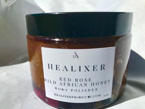 Image of Red Rose + Wild African Honey  Body Polisher 