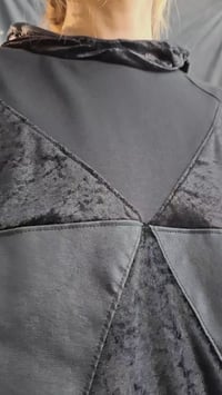 Image 4 of RAYA hoodie, black on black 