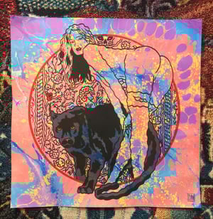 Image of Panther princess marble print 