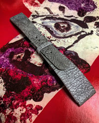 Image 4 of Hand-rolled rembordé watch strap - vintage marble goatskin