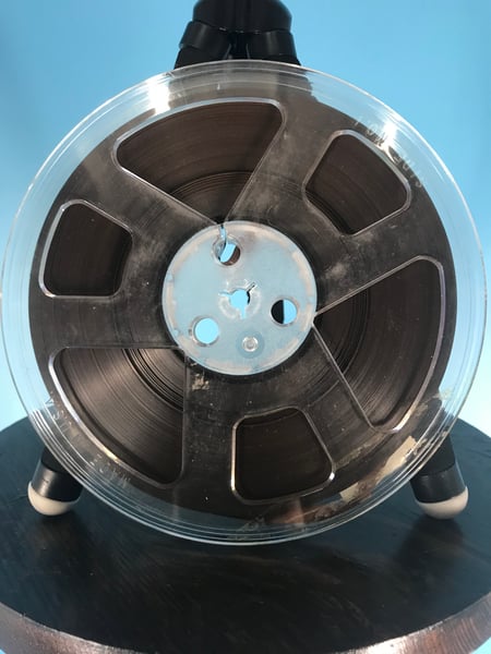 7 Inch 1/4 BLACK Plastic Reel To Reel Tape Spool (USA) EMPTY (USED Cased)