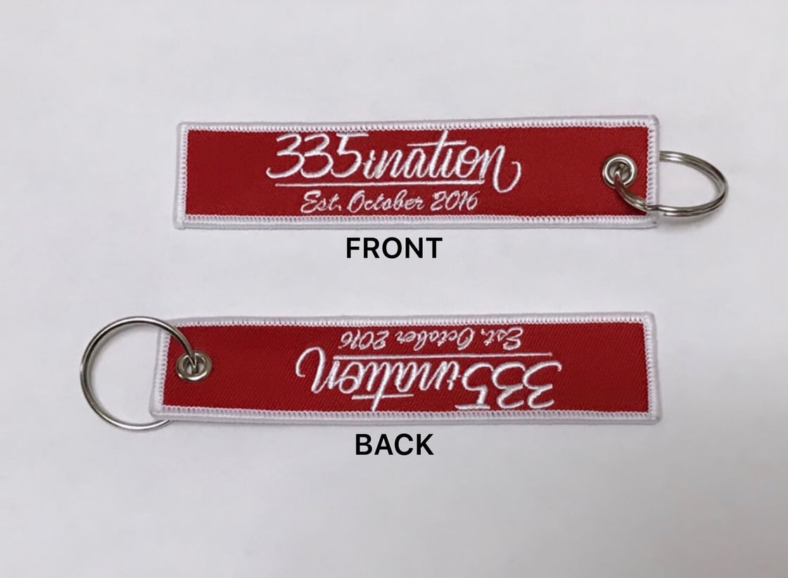 Image of Embroidered Key Tag 🏷 